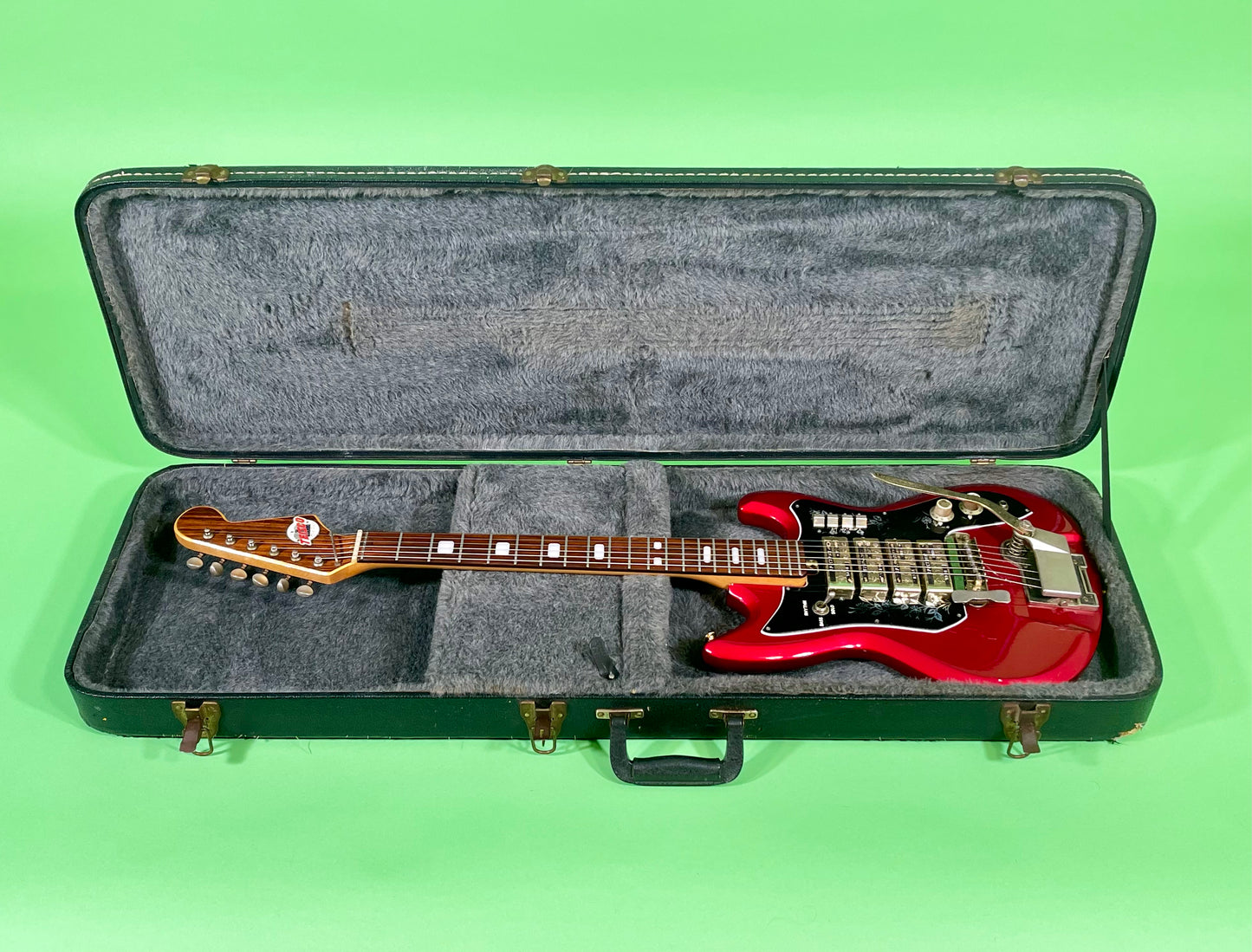 1969 Teisco Spectrum IV ET-440 Candy Apple Red with Gold Hardware!