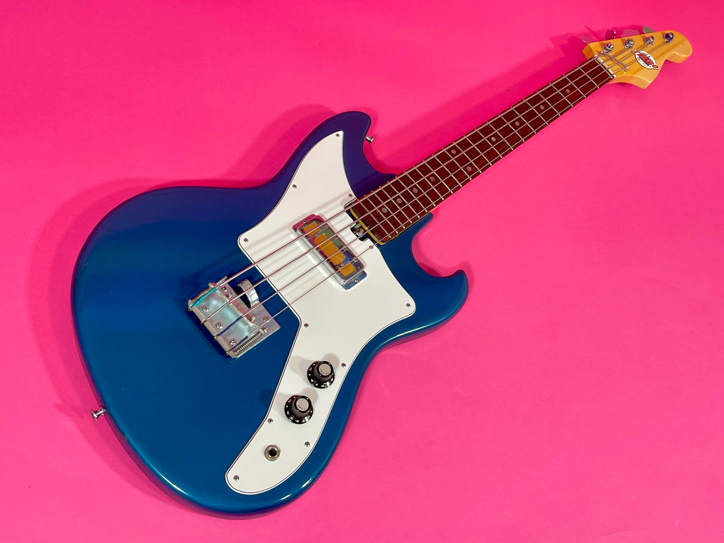1968 Teisco EB-100 Bass Pacific Blue