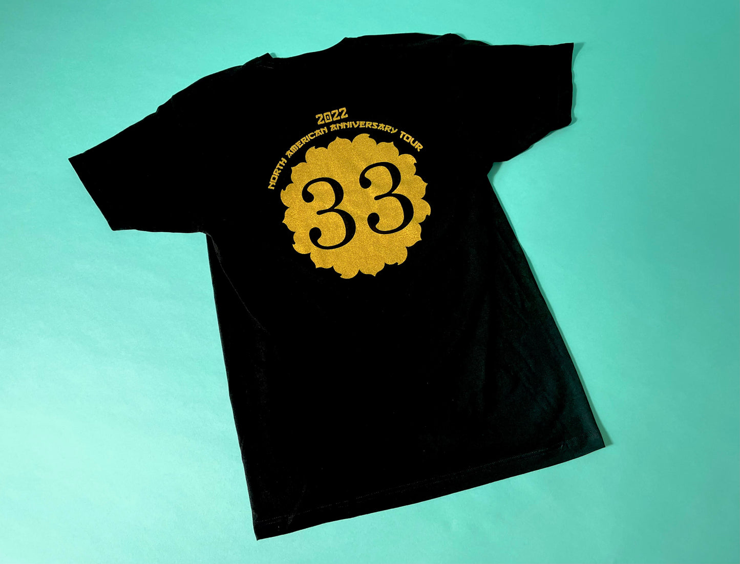 Draggin' Guitars OG Blackguard T-shirt Metallic Gold print