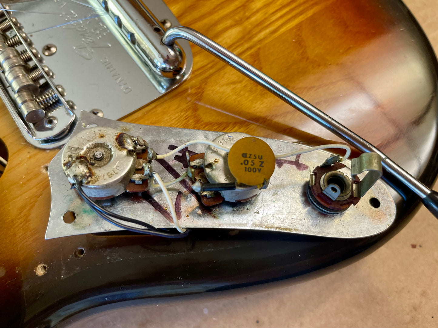 1979 Fender Mustang Sunburst Left-handed