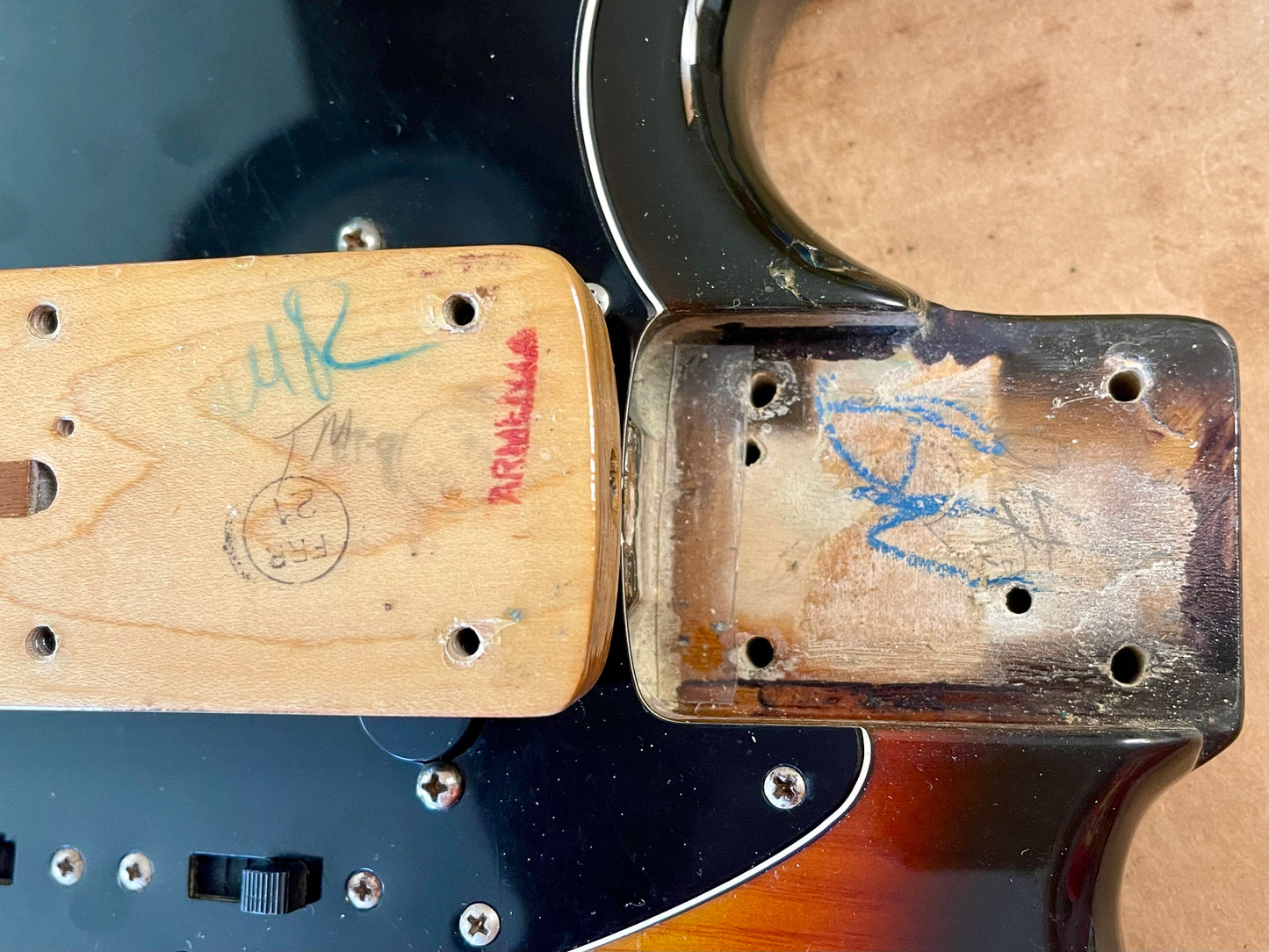 1979 Fender Mustang Sunburst Left-handed