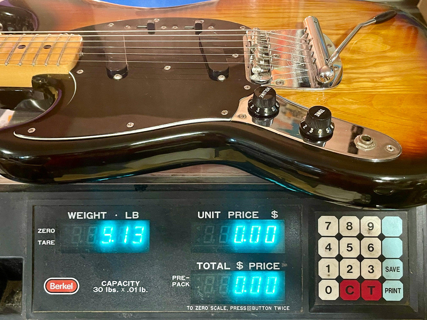 1979 Fender Mustang Sunburst Left-handed