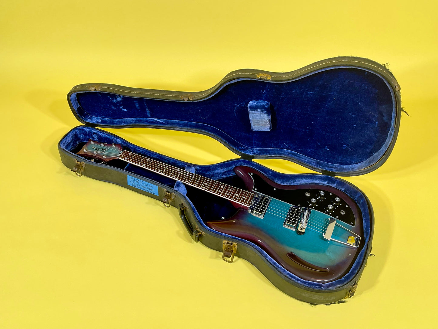 1968 Kustom K-200 Turquoise & Purple Sunburst AKA "Wineburst"
