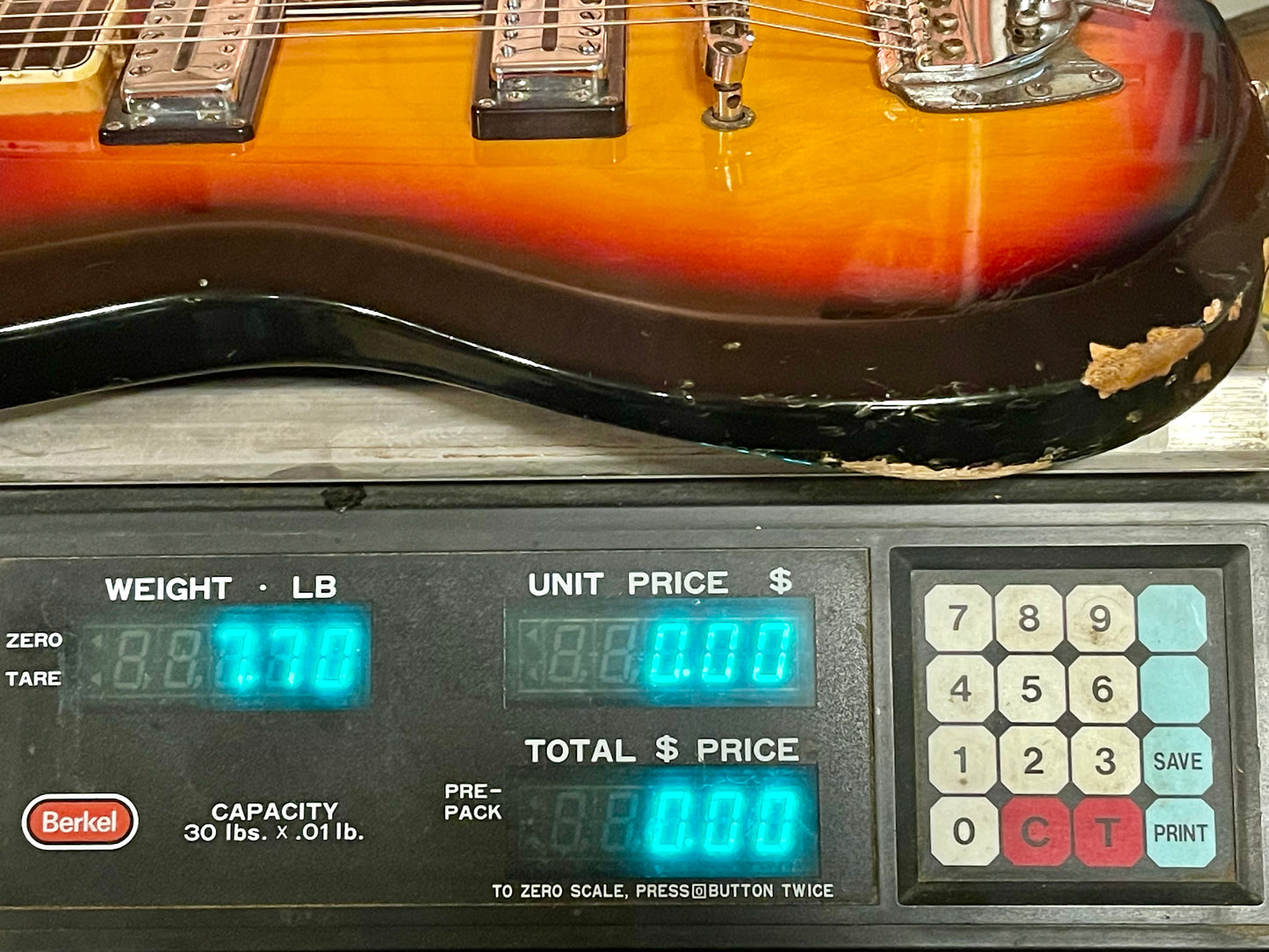 1973 Univox Badazz 3-Color Sunburst