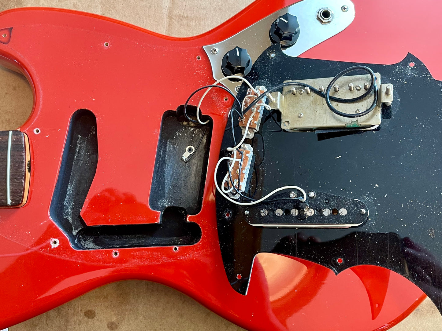 1996 Fender Jag-Stang Fiesta Red Kurt Cobain