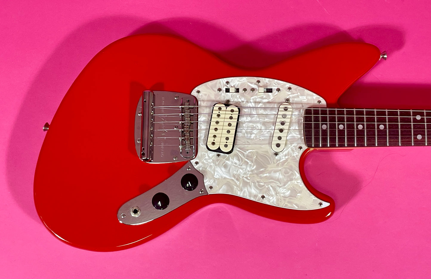 1996 Fender Jag-Stang Fiesta Red Kurt Cobain
