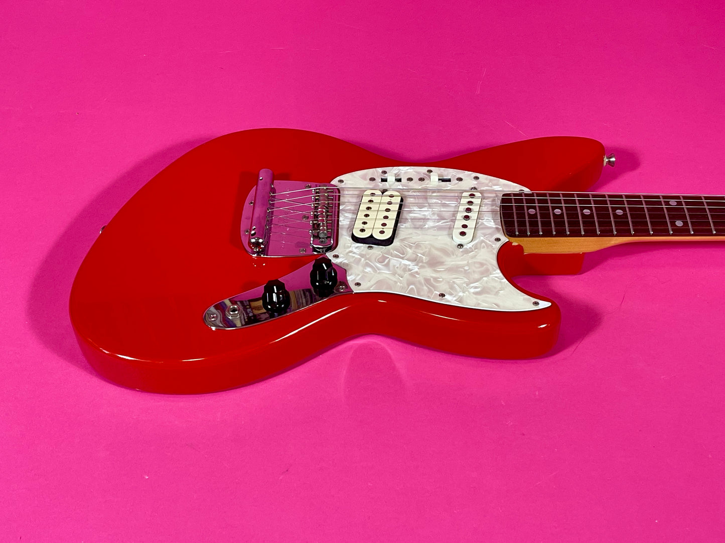 1996 Fender Jag-Stang Fiesta Red Kurt Cobain