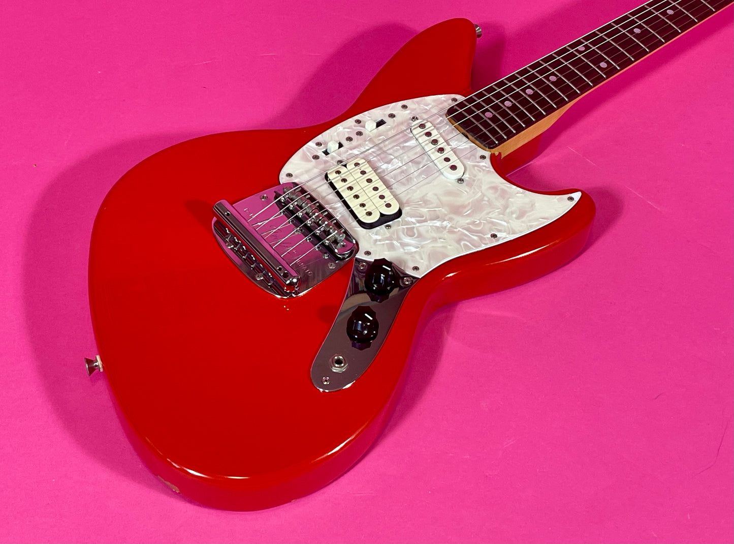 1996 Fender Jag-Stang Fiesta Red Kurt Cobain