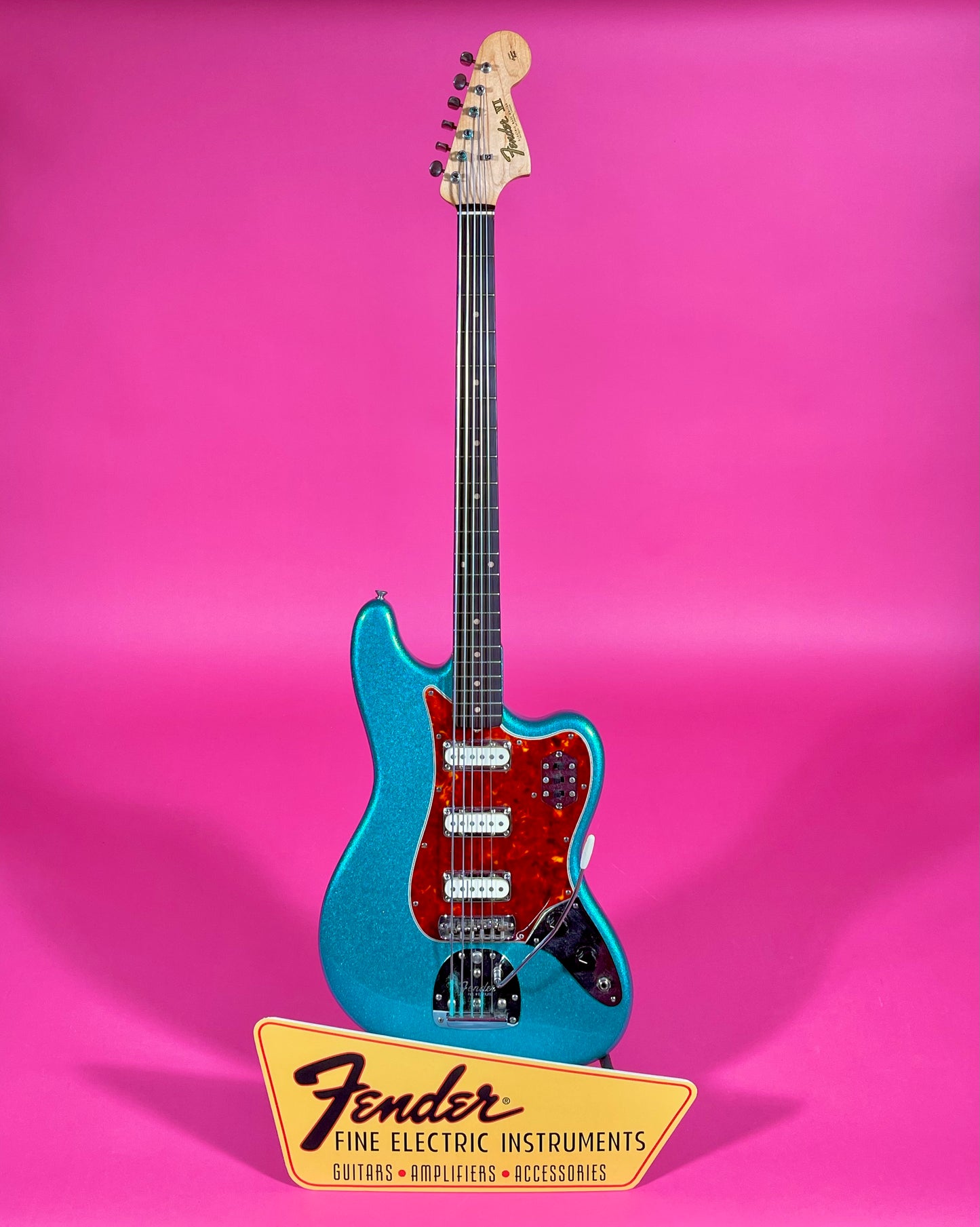 1962 Fender Bass VI Turquoise Sparkle finish!