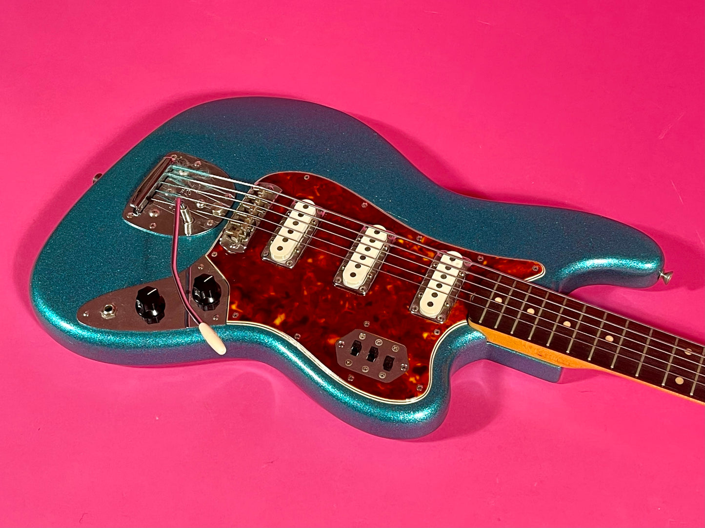 1962 Fender Bass VI Turquoise Sparkle finish!