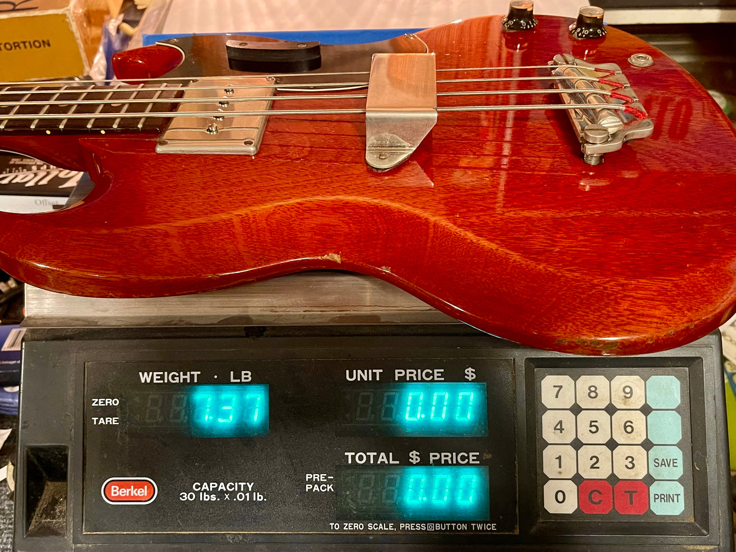 1963 Gibson EB-0 Bass Cherry Red finish 100% original