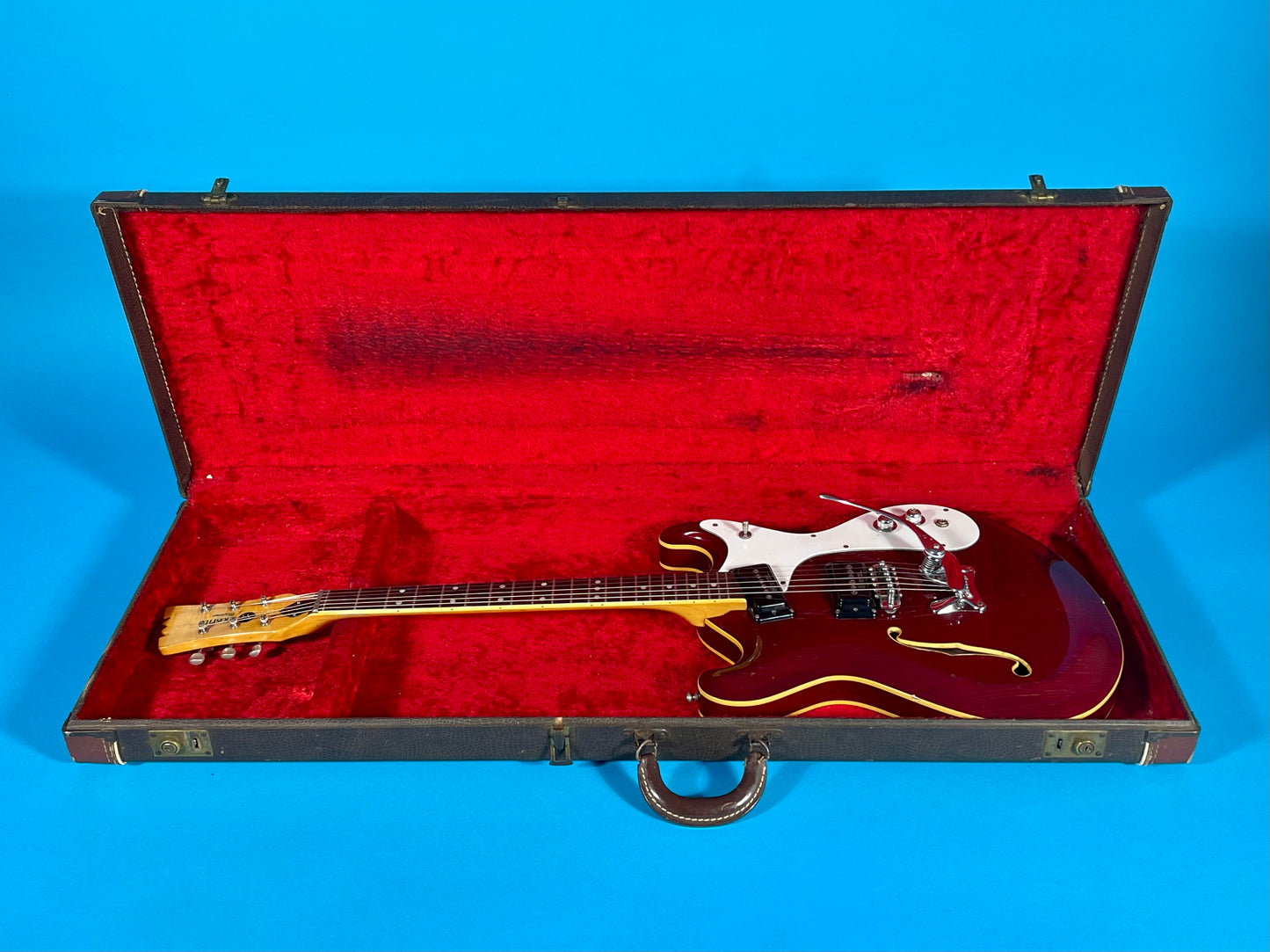 1967 Mosrite Mark I Combo model thinline Ruby Red finish