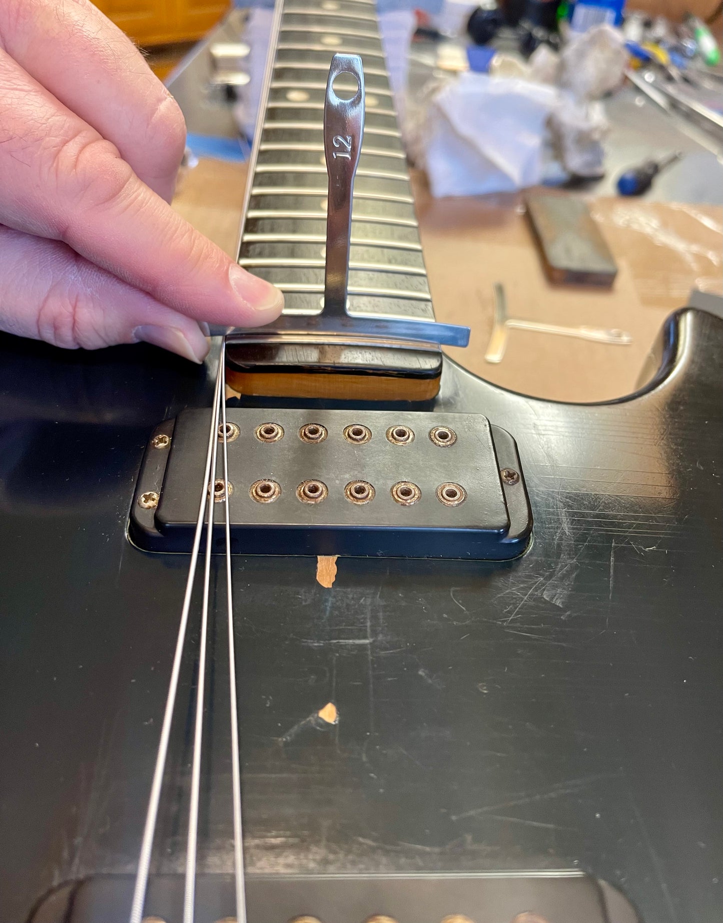 1981 G&L F-100 series I Transparent Ocean Turquoise Custom Color strings through body!