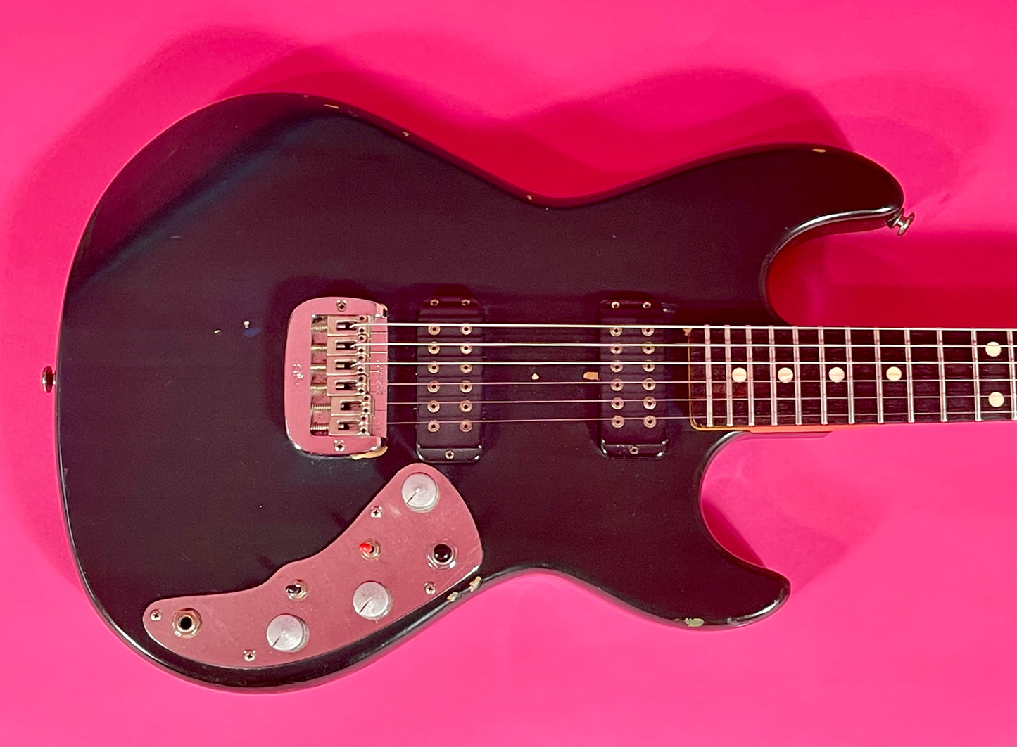 1981 G&L F-100 series I Transparent Ocean Turquoise Custom Color strings through body!
