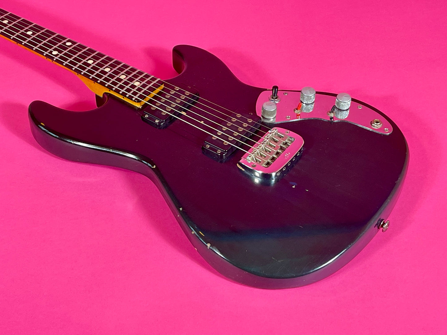 1981 G&L F-100 series I Transparent Ocean Turquoise Custom Color strings through body!