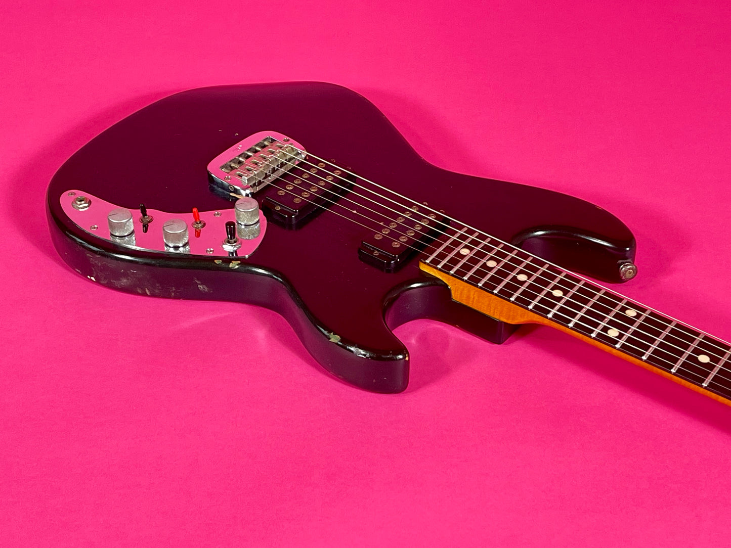 1981 G&L F-100 series I Transparent Ocean Turquoise Custom Color strings through body!