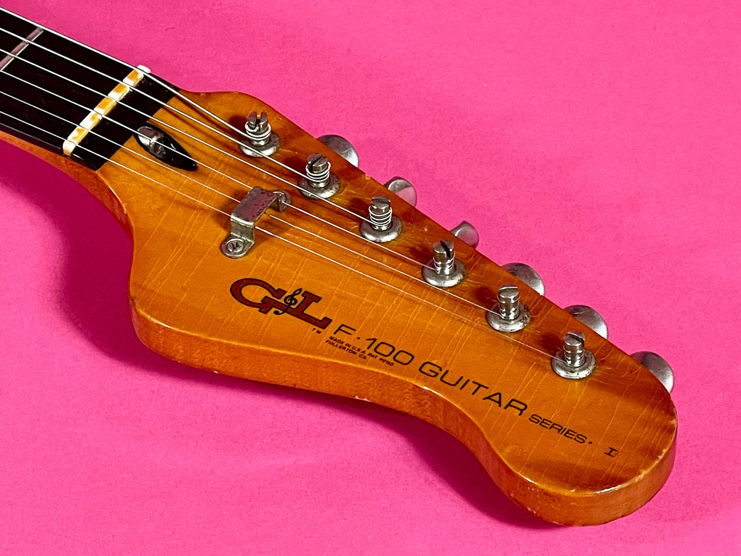 1981 G&L F-100 series I Transparent Ocean Turquoise Custom Color strings through body!