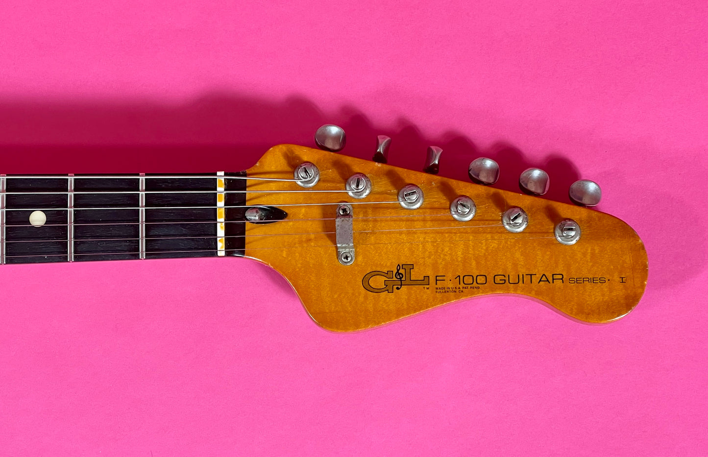 1981 G&L F-100 series I Transparent Ocean Turquoise Custom Color strings through body!