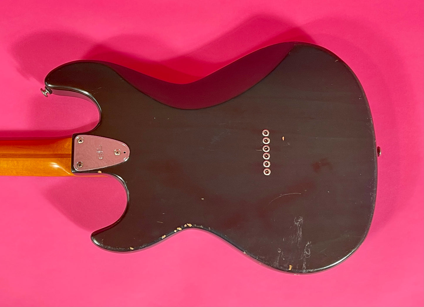 1981 G&L F-100 series I Transparent Ocean Turquoise Custom Color strings through body!