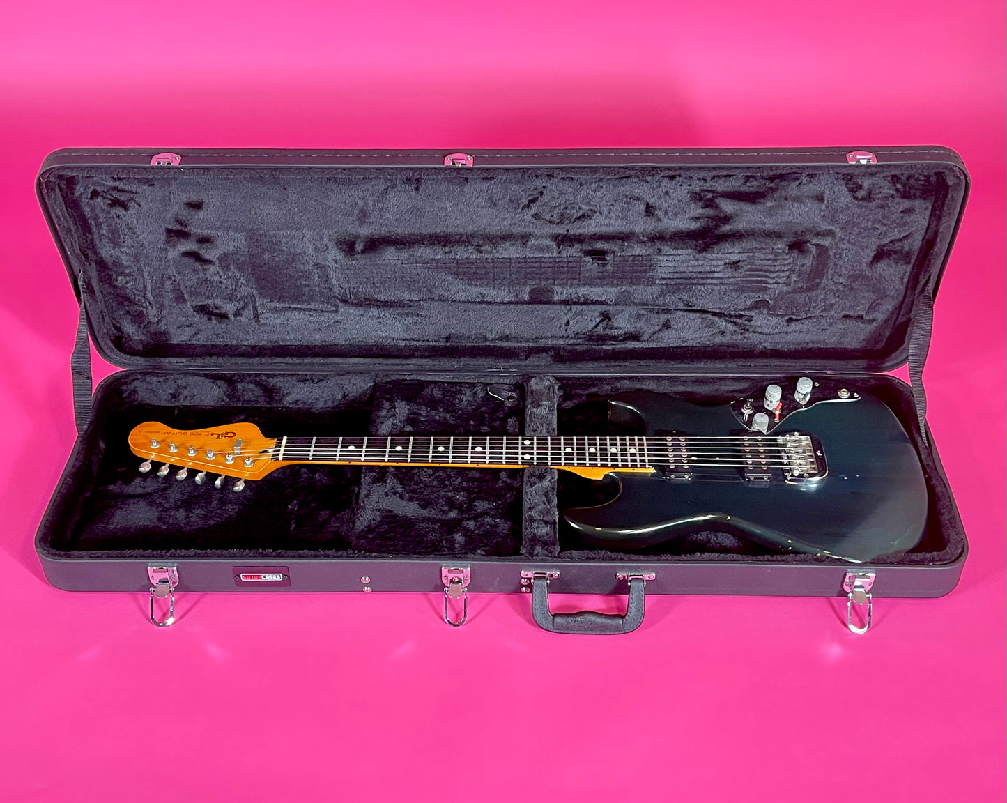 1981 G&L F-100 series I Transparent Ocean Turquoise Custom Color strings through body!