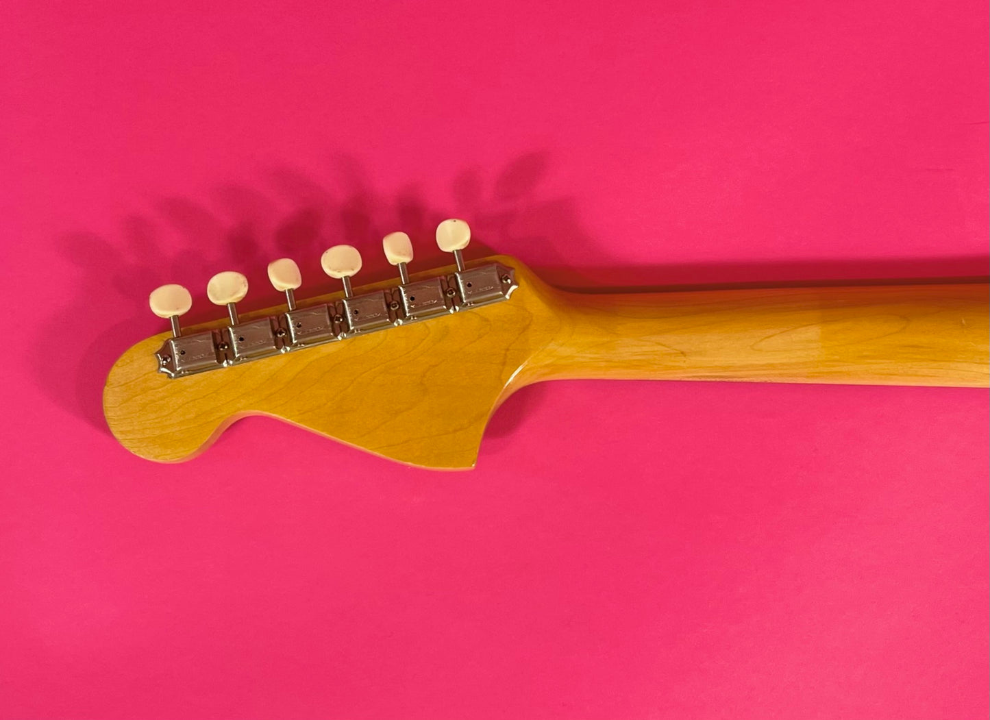 1966 Fender Musicmaster II Daphne Blue near mint condition, early small-ball headstock