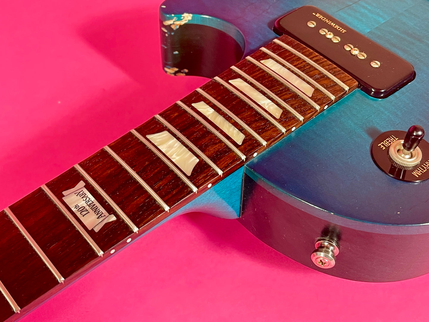 2014 Gibson Les Paul Futura Model 120th anniversary Pacific Blue *rare*