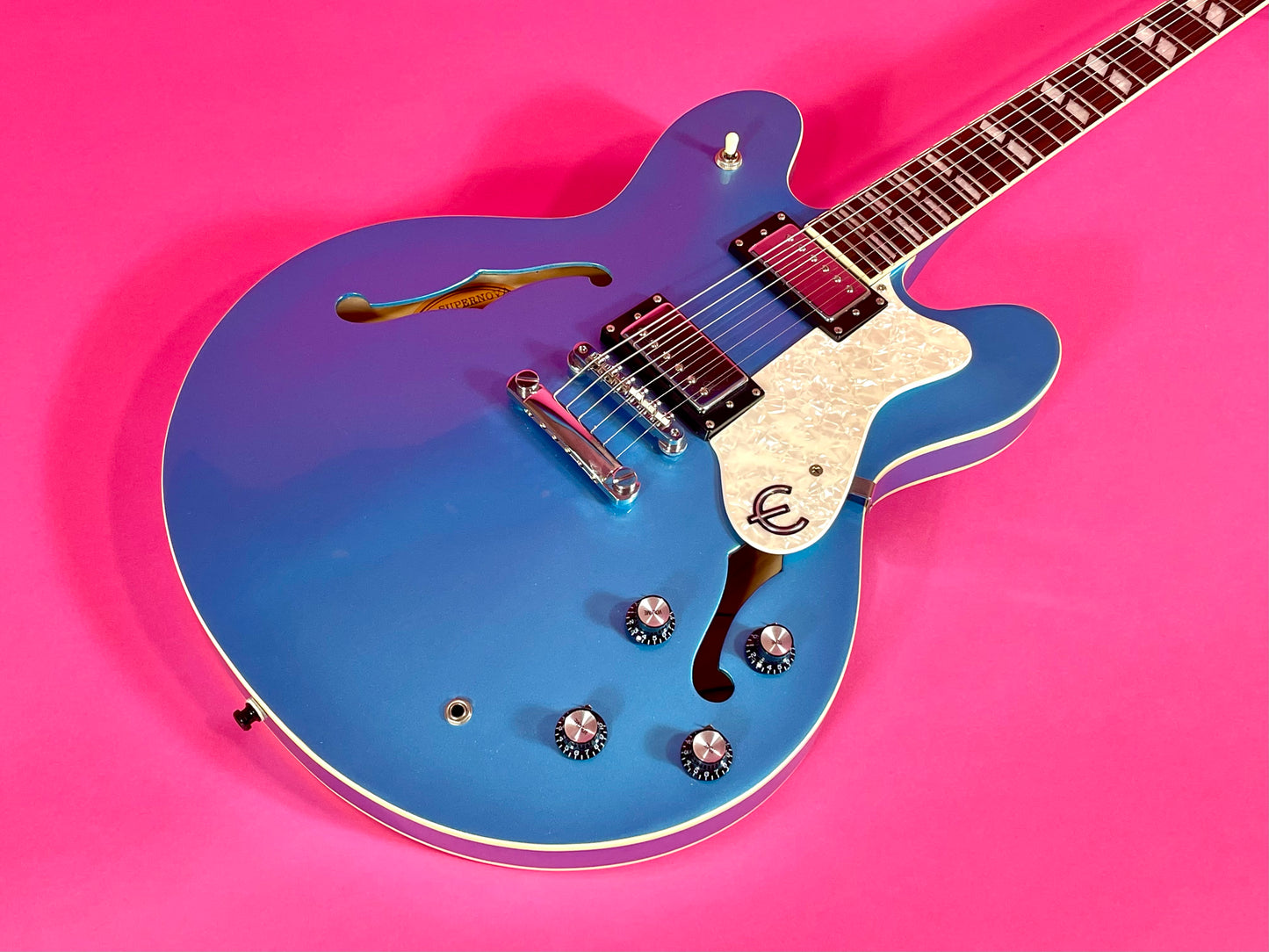 2003 Epiphone Supernova Noel Gallagher Manchester Blue