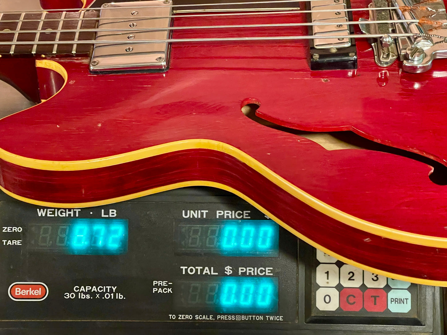 1967 Gibson EB-2DC double pickup semi-hollow body bass