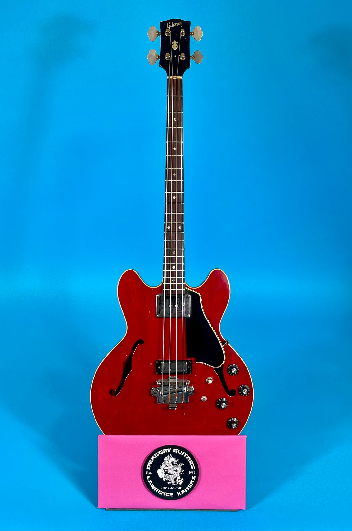1967 Gibson EB-2DC double pickup semi-hollow body bass
