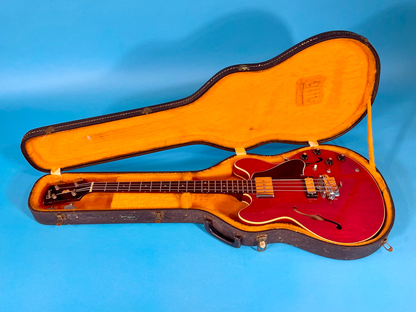 1967 Gibson EB-2DC double pickup semi-hollow body bass