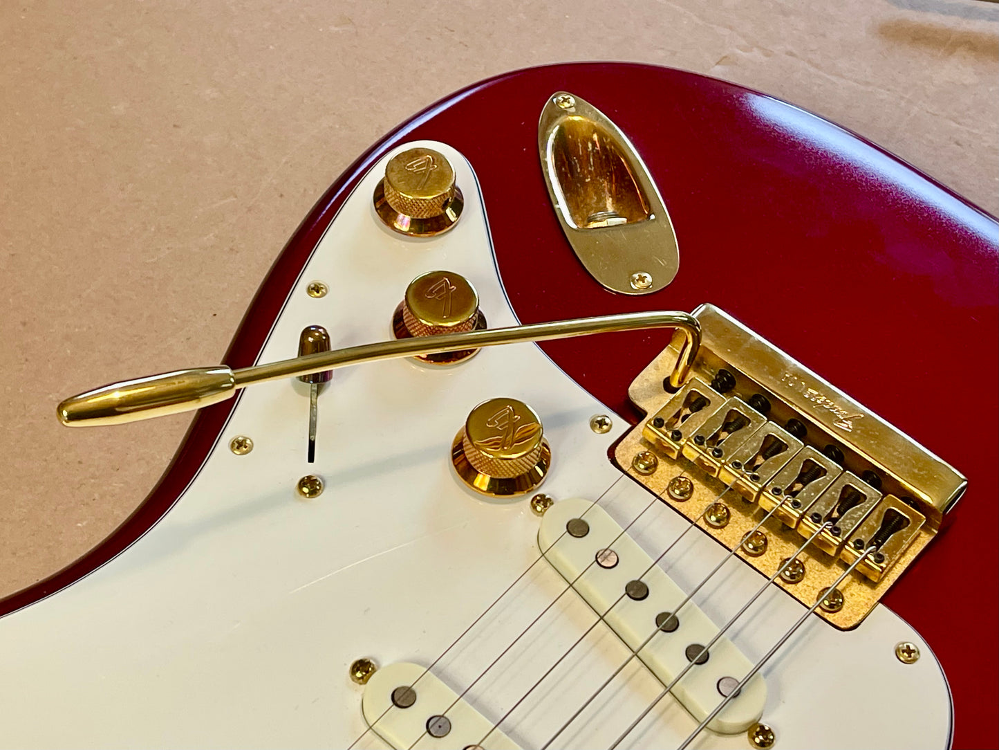 1982 Fender Strat Candy Apple Red Gold Hardware Collector's-grade Mint condition Unreal!