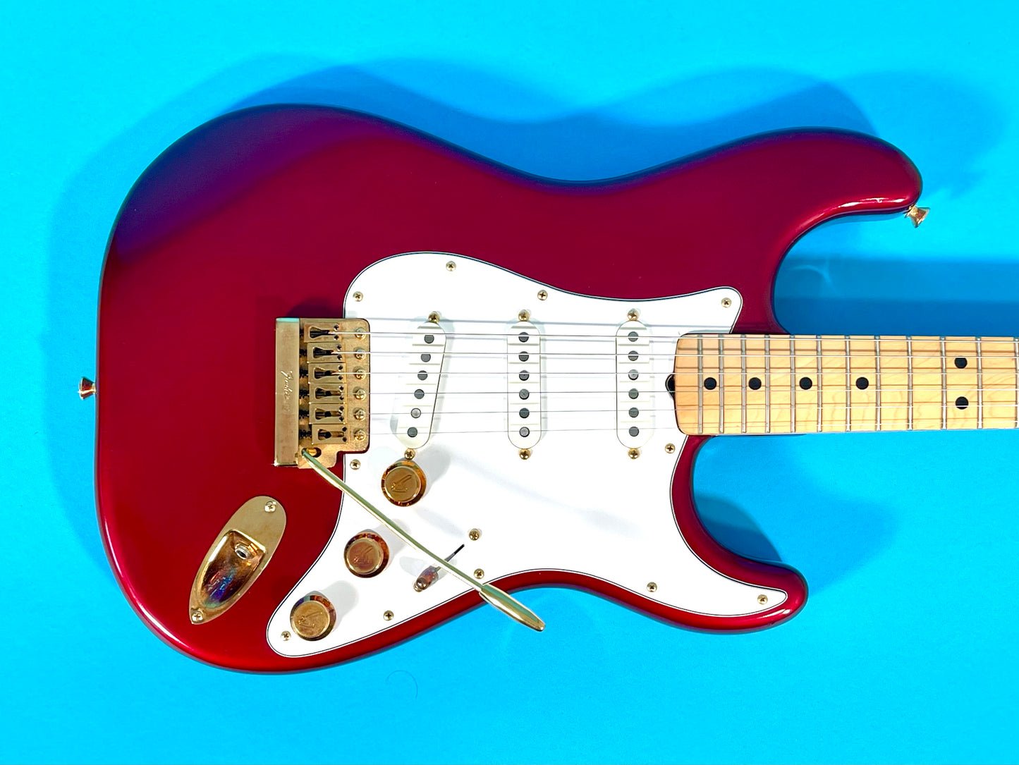 1982 Fender Strat Candy Apple Red Gold Hardware Collector's-grade Mint condition Unreal!