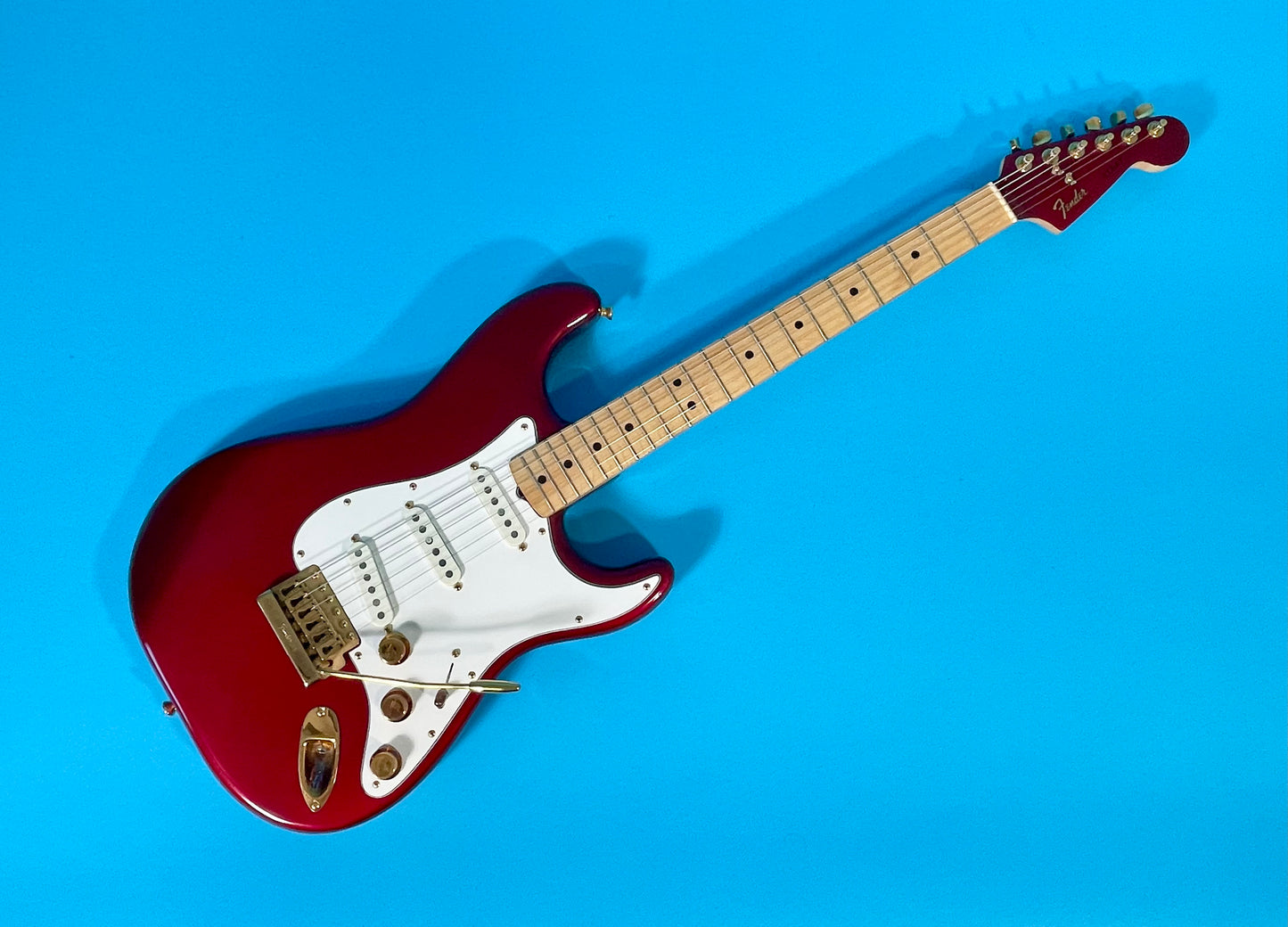 1982 Fender Strat Candy Apple Red Gold Hardware Collector's-grade Mint condition Unreal!