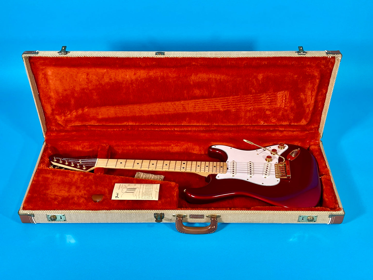 1982 Fender Strat Candy Apple Red Gold Hardware Collector's-grade Mint condition Unreal!