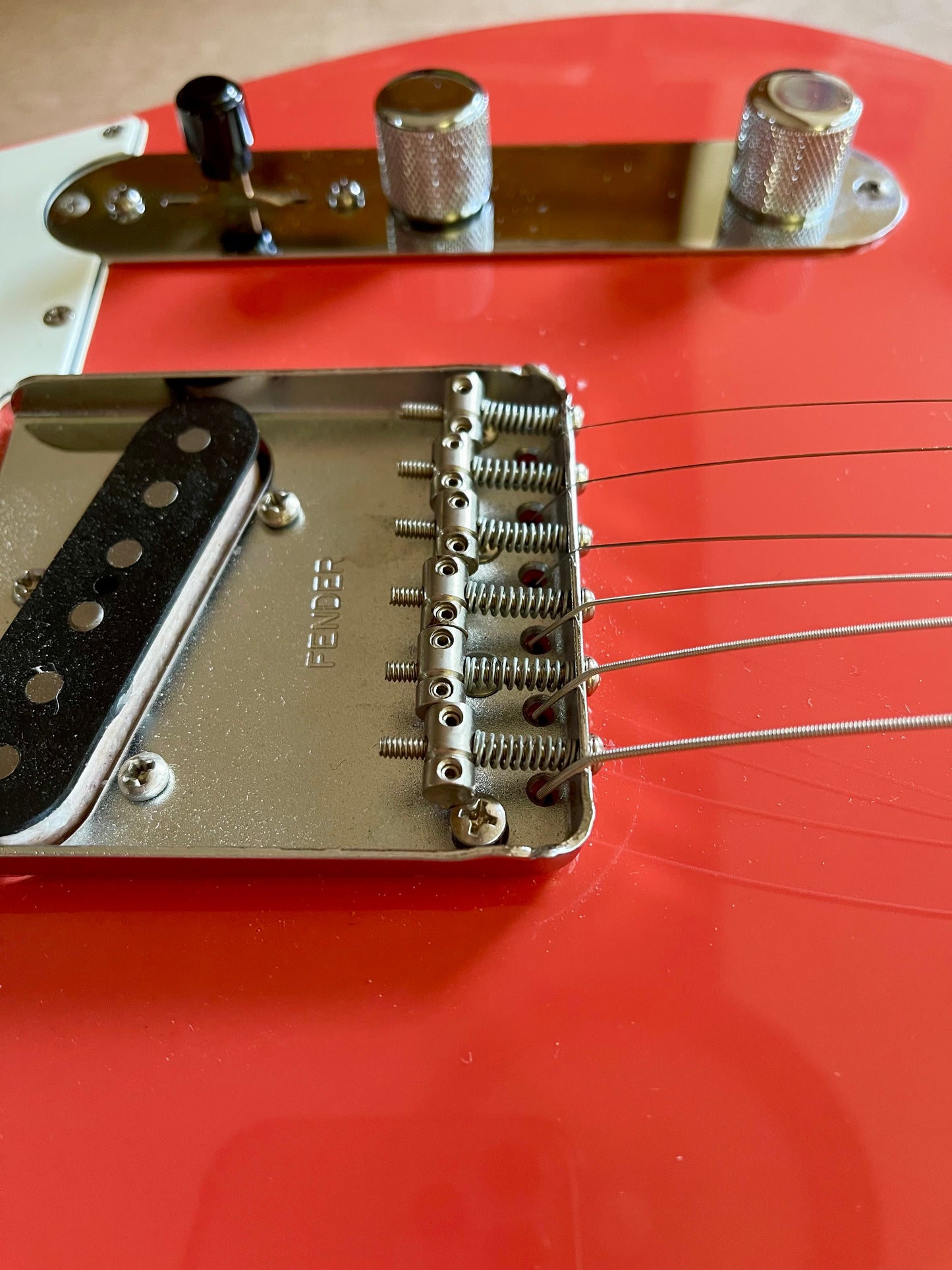 1997 Fender Telecaster U.S.A. made California series Fiesta Red super clean