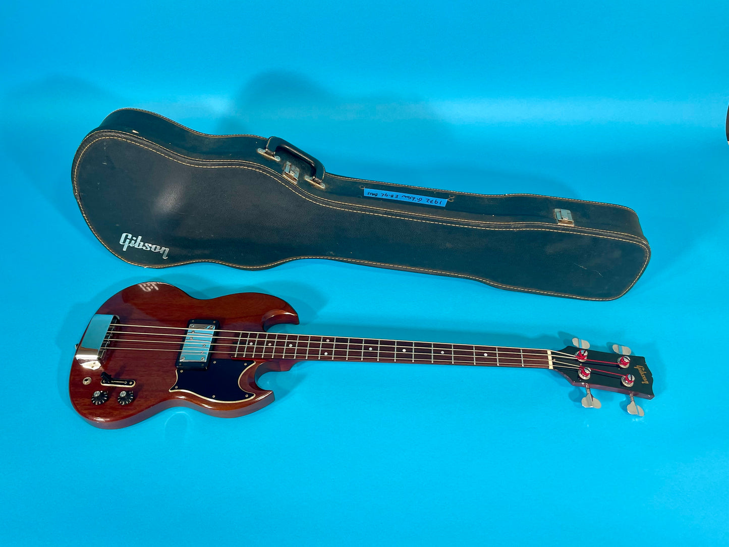 1973 Gibson EB-4L long scale bass Cherry finish 100% original