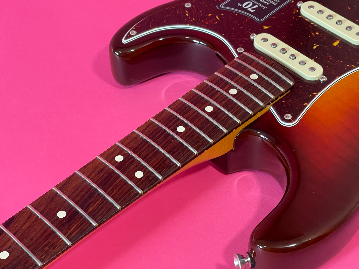 2024 Fender 70th Anniversary American Professional II Stratocaster Flame top Comet Burst finish