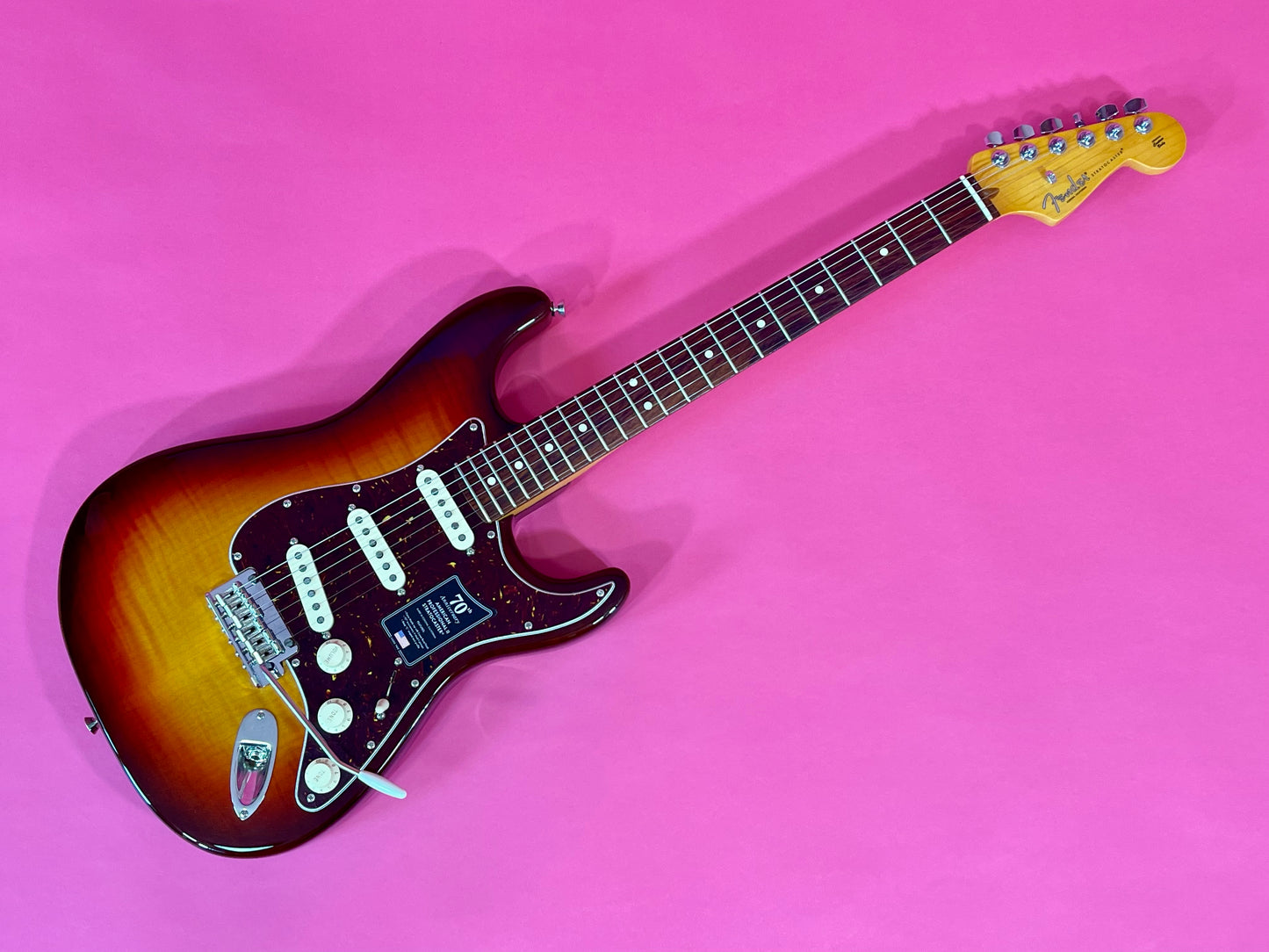 2024 Fender 70th Anniversary American Professional II Stratocaster Flame top Comet Burst finish