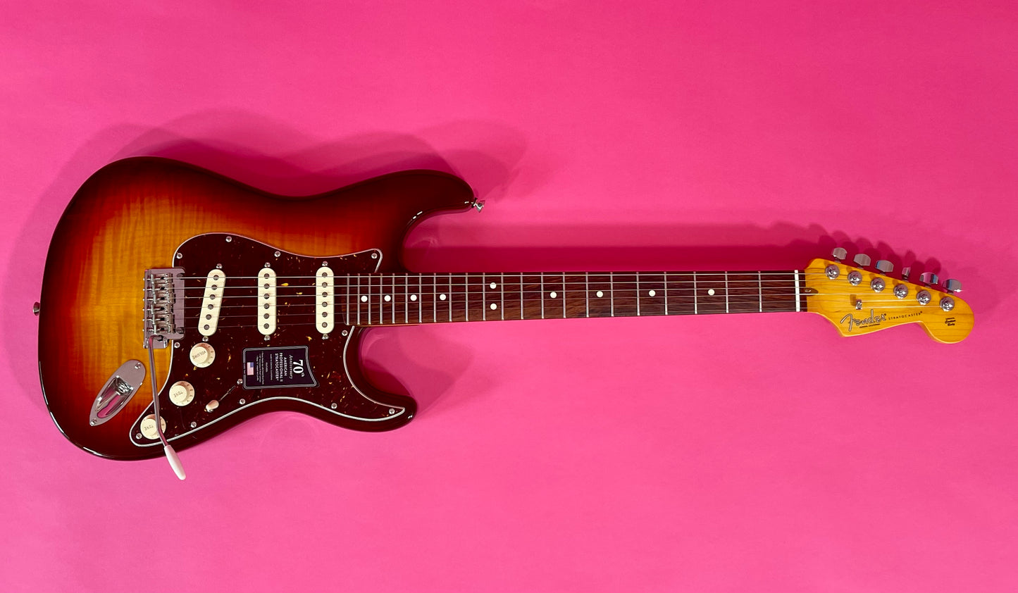 2024 Fender 70th Anniversary American Professional II Stratocaster Flame top Comet Burst finish