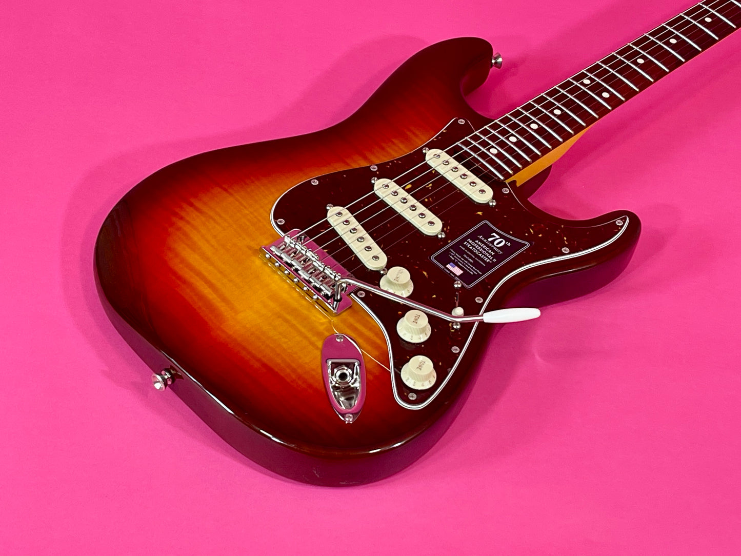 2024 Fender 70th Anniversary American Professional II Stratocaster Flame top Comet Burst finish