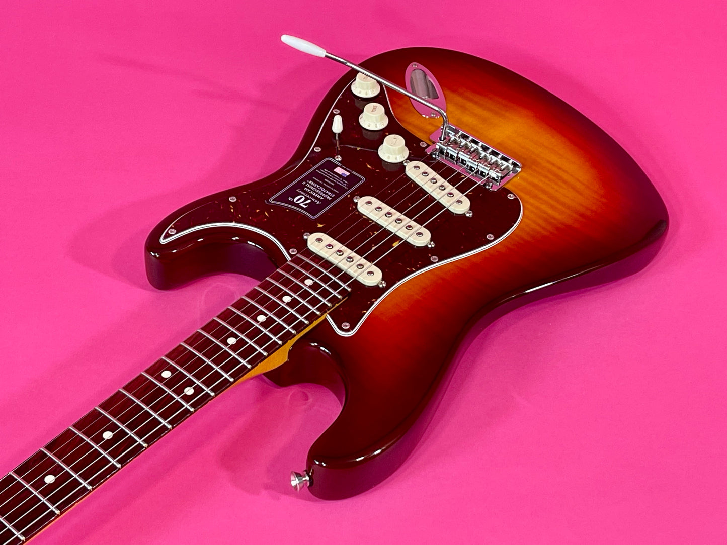 2024 Fender 70th Anniversary American Professional II Stratocaster Flame top Comet Burst finish