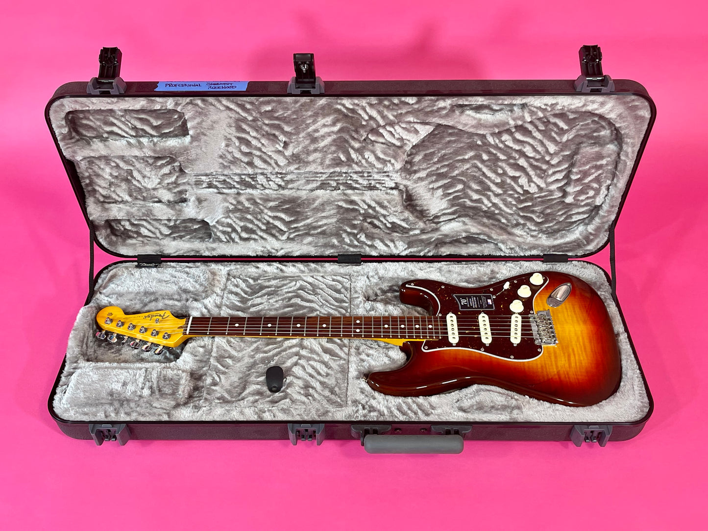 2024 Fender 70th Anniversary American Professional II Stratocaster Flame top Comet Burst finish