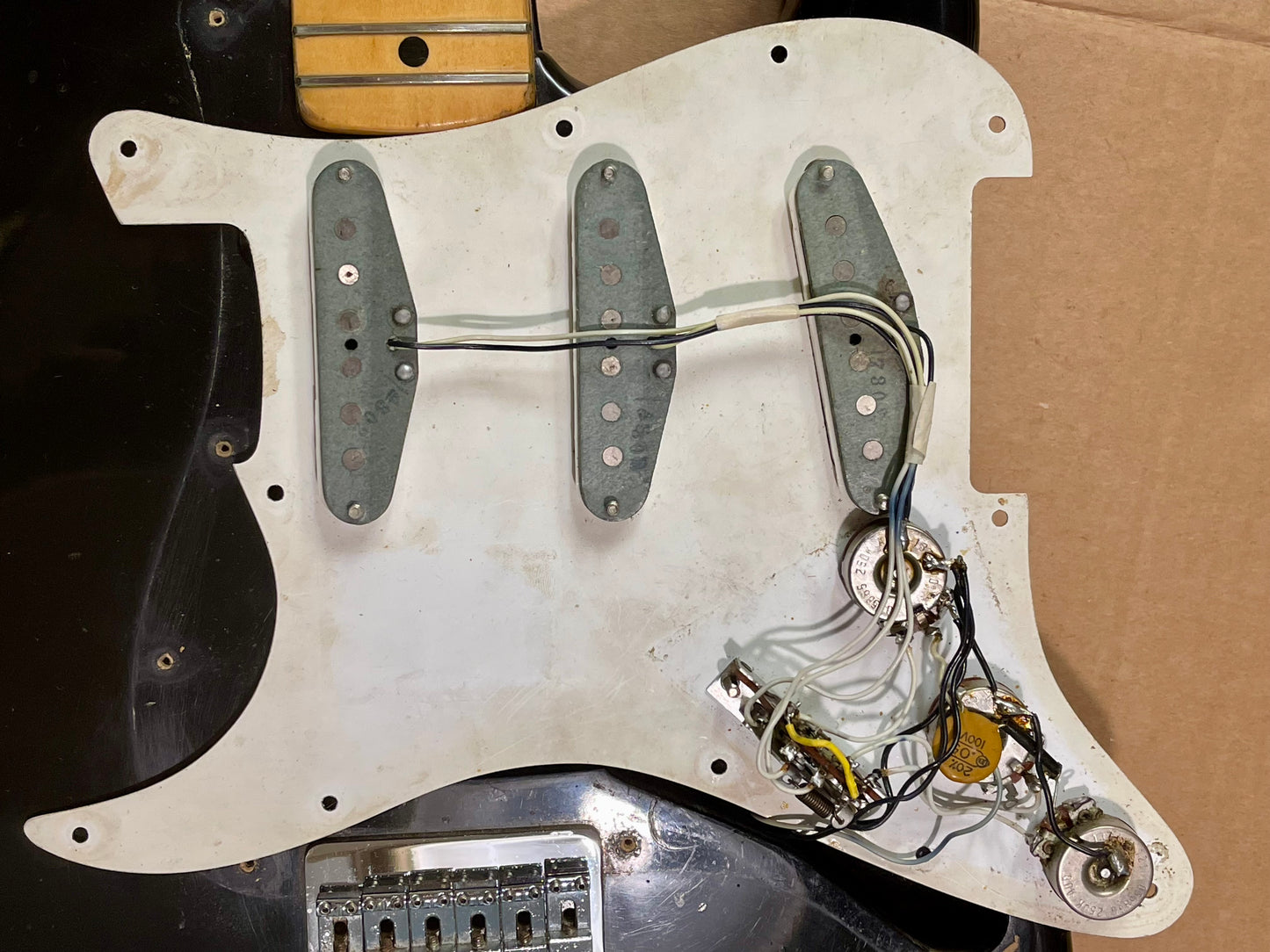 1972 Fender Stratocaster Black Hardtail