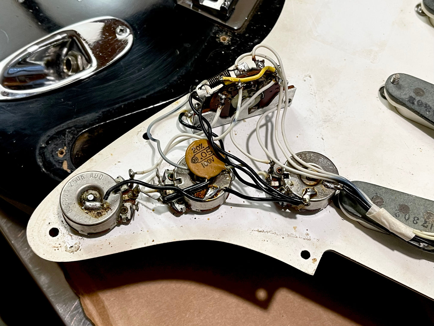 1972 Fender Stratocaster Black Hardtail
