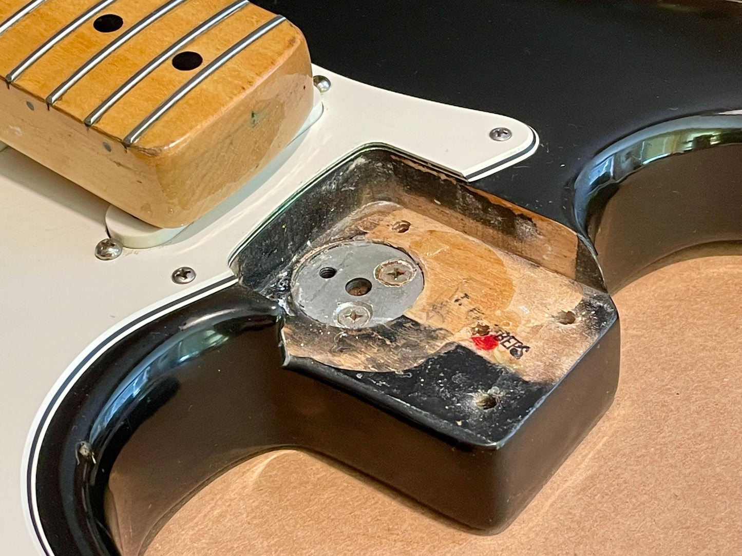 1972 Fender Stratocaster Black Hardtail