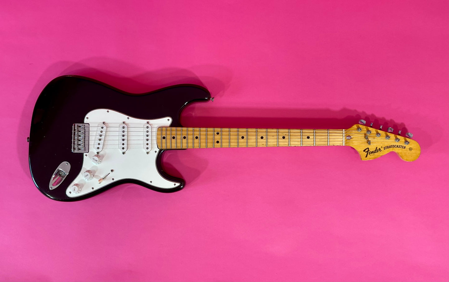 1972 Fender Stratocaster Black Hardtail