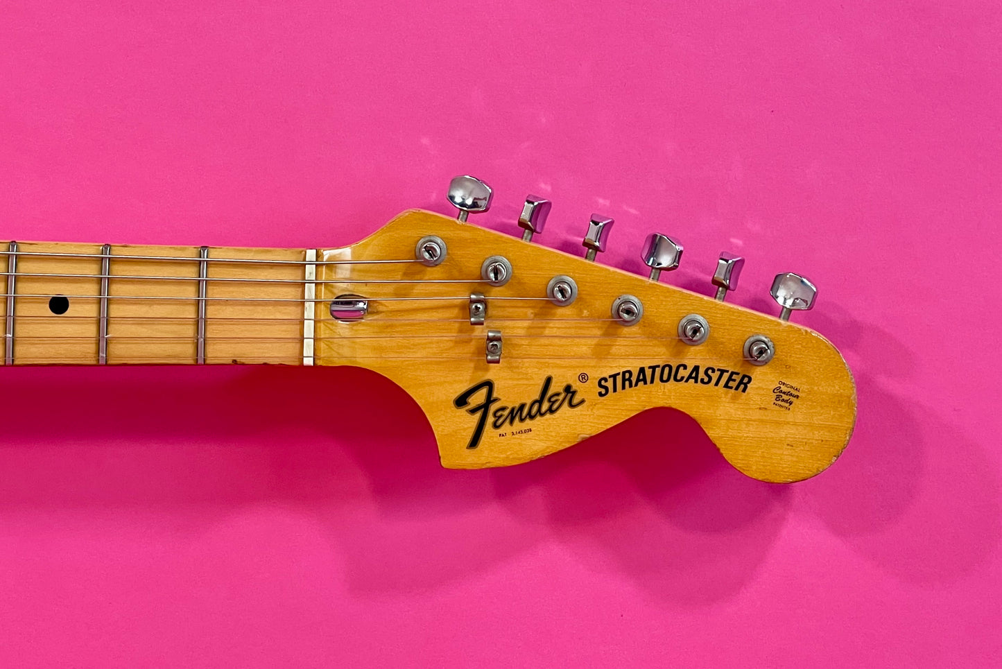 1972 Fender Stratocaster Black Hardtail