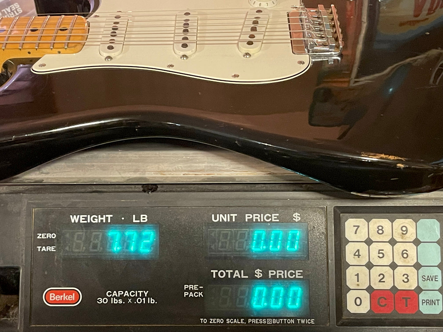 1972 Fender Stratocaster Black Hardtail