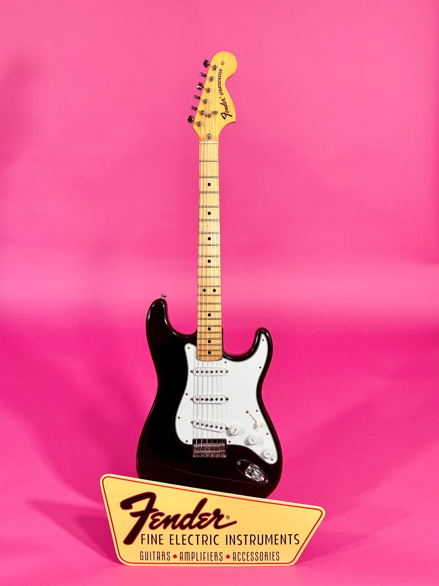 1972 Fender Stratocaster Black Hardtail