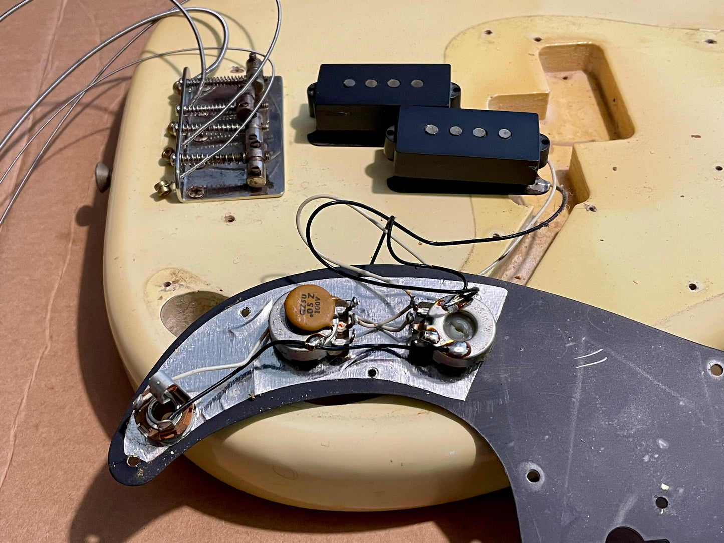 1979 Fender Precision Bass Olympic White finish NICE!